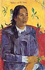 Paul Gauguin Woman with a Flower painting